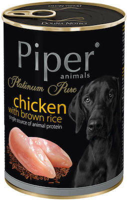 Dolina Noteci Piper Platinum Pure Canned Wet Dog Food with Chicken 1 x 400gr