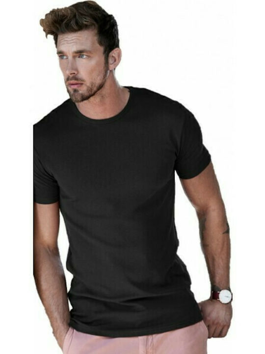 Tee Jays Interlock Men's Short Sleeve Promotional T-Shirt Black