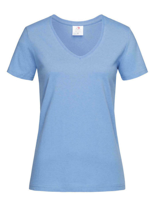 Stedman Classic-T Women's Short Sleeve Promotional T-Shirt Light Blue