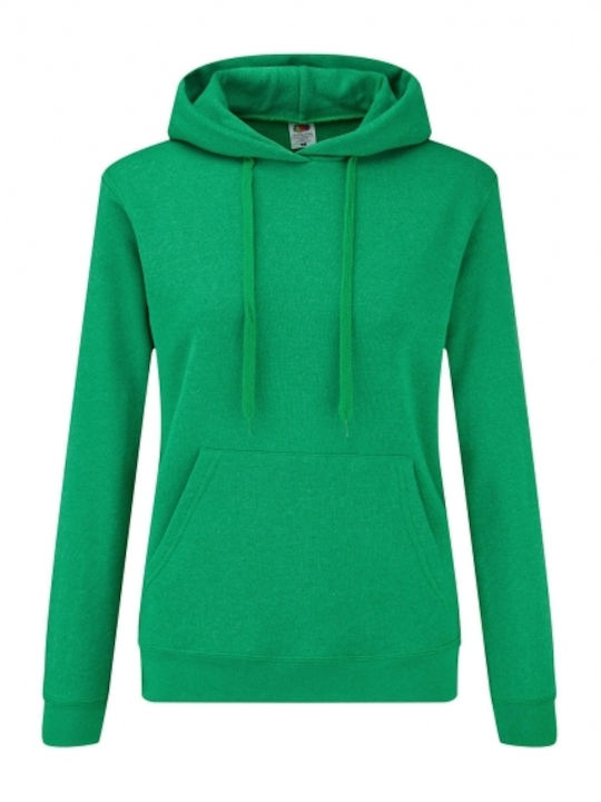 Fruit of the Loom Werbe-Hoodie Retro Heather Green