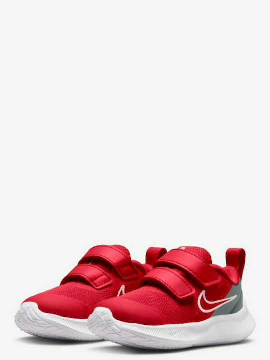 Star Runner Runner 3 Tdv Kids Sports Shoes Running with Hoop & Loop Closure University Red / Smoke Grey