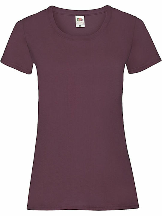 Fruit of the Loom Valueweight Γυναικείο Διαφημιστικό T-shirt Κοντομάνικο σε Χρώμα