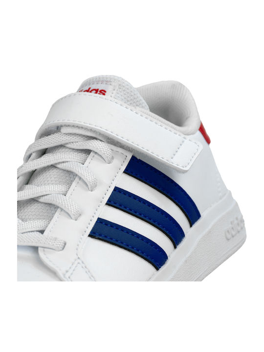 Grand Court 2.0 EL K Kids Sneakers with Hook & Loop Closure White