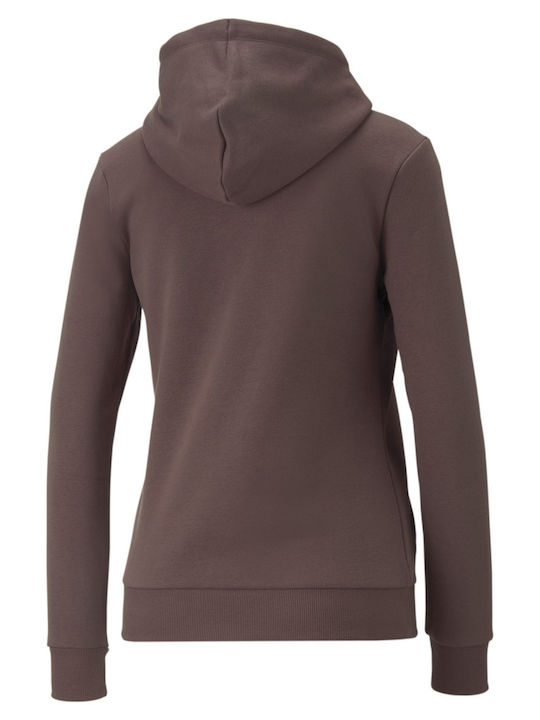 Ess+ Women's Sweatshirt Hooded Brown