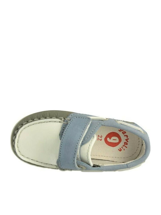 Boys Anatomic Leather Moccasins with Velcro Multicolour