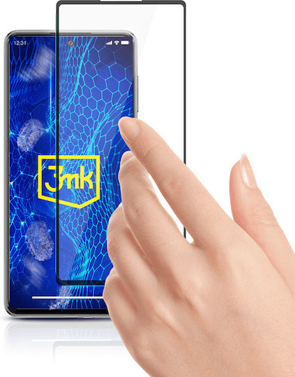 3MK Hardglass Max Lite Full Face Tempered Glass Μαύρο (Galaxy A73)