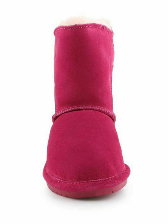 Bearpaw Mia Toddler Kids Leather Boots Red