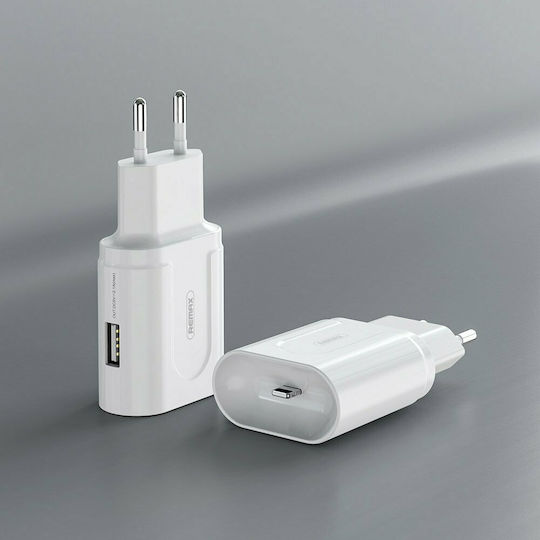 Remax Φορτιστής Χωρίς Καλώδιο με Θύρα USB-A Λευκός (RP-U32)