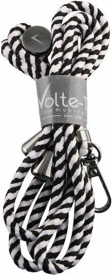 Volte-Tel VT34 Neck Strap Λουράκι Λαιμού για Κινητά Λευκό / Μαύρο