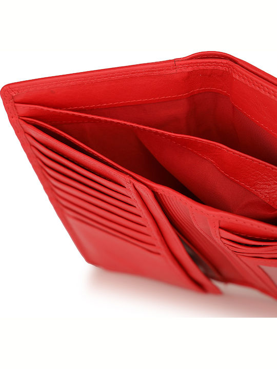 Klein Leder Damen Geldbörse Rot