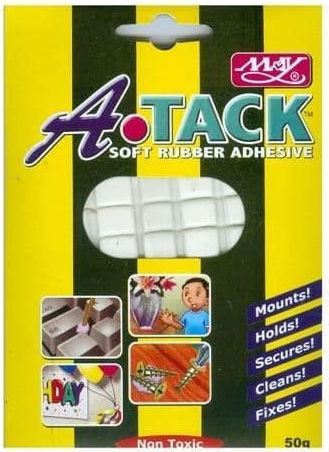 Glue Stickers Atack Soft Rubber Adhesive Large Size for Paper 50gr