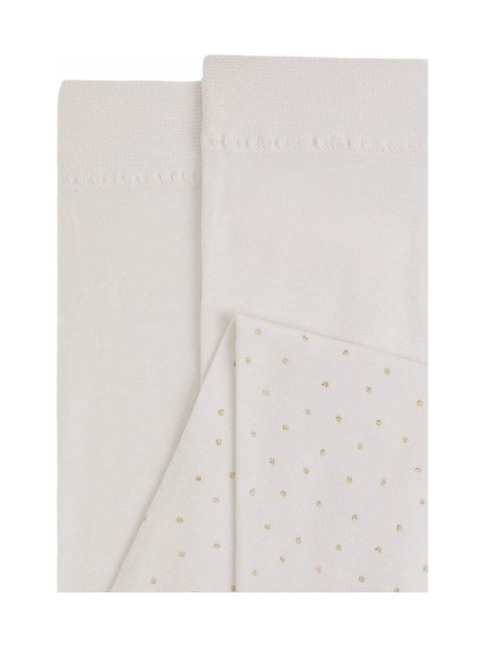 Abel & Lula Kinderstrumpfhose Polka Dot Ecru