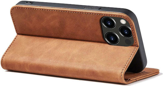 Hurtel Magnet Fancy Wallet Synthetic Leather Brown (iPhone 13 Pro Max)