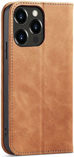 Hurtel Magnet Fancy Wallet Synthetic Leather Brown (iPhone 13 Pro Max)