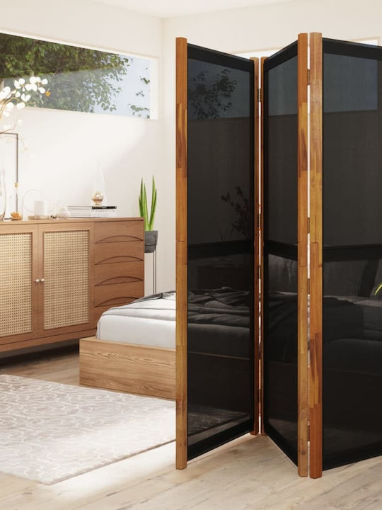 vidaXL Dekorativer Raumteiler Hölzernes mit 3 Paneelen 210x180cm