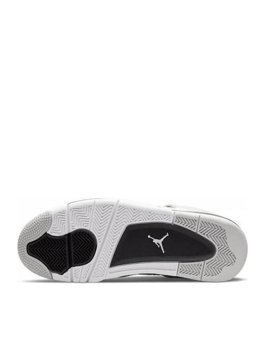Air  4 Retro Boots White / Black / Neutral Grey