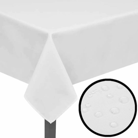 vidaXL Τablecloth Weiß 250x130cm 5Stück