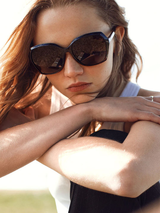 Volcom Psychic Damen Sonnenbrille mit Kunststoff Gestell Matte Tort / Bronze VE02402503