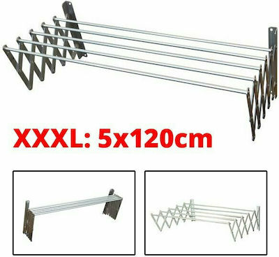 Aluminum Folding Wall Mounted Balcony Railings with Hanging Length 5m