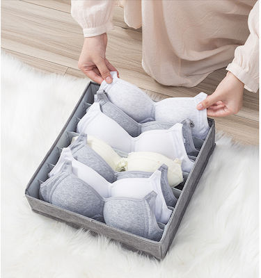 Smart Travel Fabric Drawer Organizer for Socks in Beige Color 32x32x9cm 1pcs