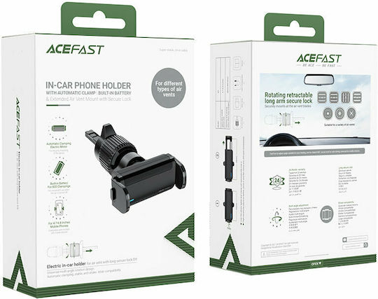 Acefast Βάση Κινητού Αυτοκινήτου D9 με Ρυθμιζόμενα Άγκιστρα Μαύρη