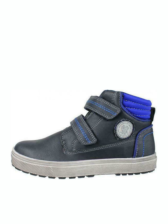 Enrico Coveri Kids Sneakers High with Scratch Navy Blue