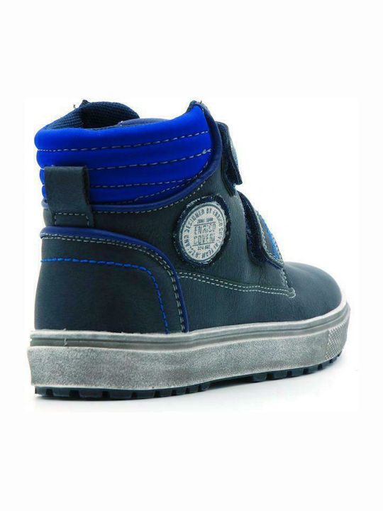 Kinder Sneakers Hoch mit Klettverschluss Marineblau