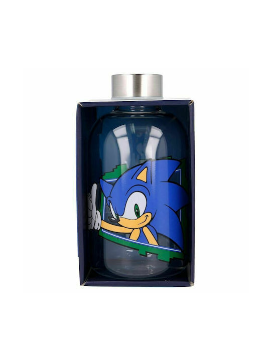 Stor Sonic the Hedgehog Bottiglia Grătare comerciale Sticlă con tappo a vite Transparent 620ml