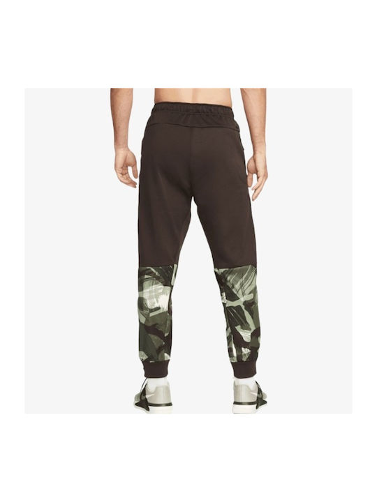 Nike Therma-fit Men's Sweatpants with Rubber Brown