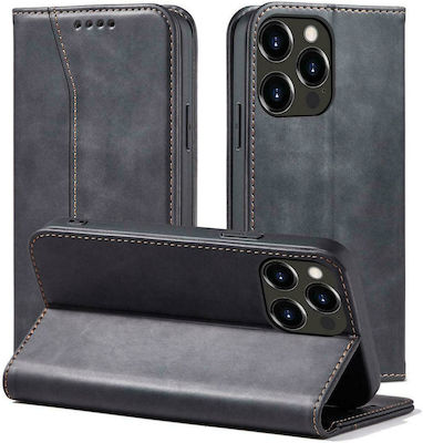 Hurtel Magnet Fancy Wallet Δερματίνης Μαύρο (iPhone 13 Pro Max)