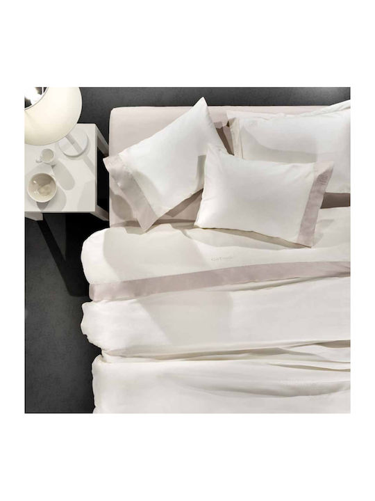 Guy Laroche Silky Σεντόνι King Size 270x280εκ. Ivory