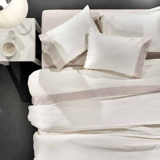 Guy Laroche Silky Σεντόνι King Size 270x280εκ. Ivory