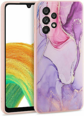 Tech-Protect Marble 2 Umschlag Rückseite Silikon Colorful Pink (Galaxy A33 5G) 824697
