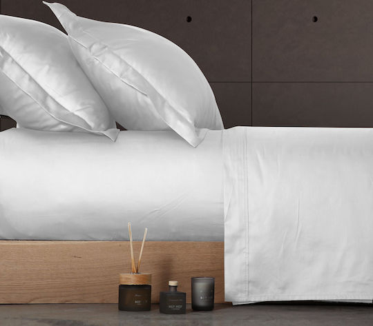 Nef-Nef Homeware Sheet Super-Double with Elastic 160x200+35cm. Elements 1027 Dusty Aqua