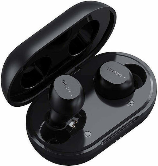 Delux DT3 In-Ear Bluetooth-Freisprecheinrichtung Kopfhörer mit Ladeetui Schwarz