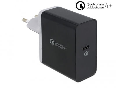 DeLock Φορτιστής Χωρίς Καλώδιο με Θύρα USB-C 27W Power Delivery / Quick Charge 4+ Μαύρος (41444)