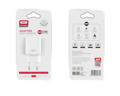 XO Încărcător Fără Cablu cu Port USB-A Albς (L99)