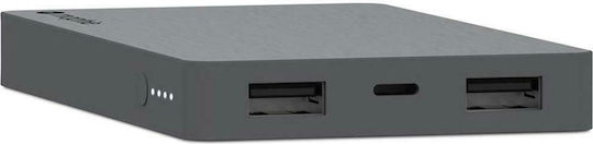 Mophie Powerstation Lightning Connector 5050mAh 10W με 2 Θύρες USB-A Γκρι