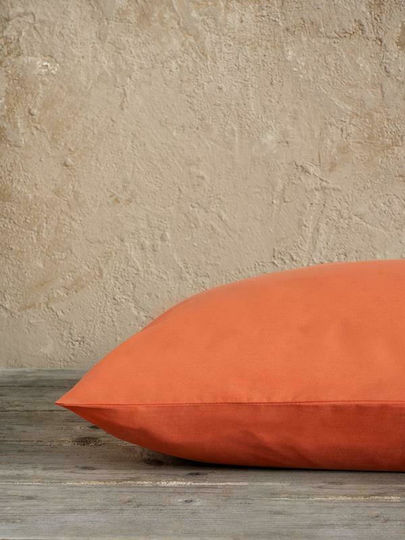 Nima Чаршаф Единично с Ластик 100x200+32см. Unicolors Vivid Coral