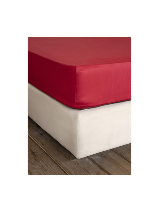 Nima Sheet Semi Double 180x260cm. Superior Red