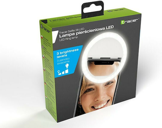 Tracer 28 LED Selfie Flash σε Λευκό χρώμα