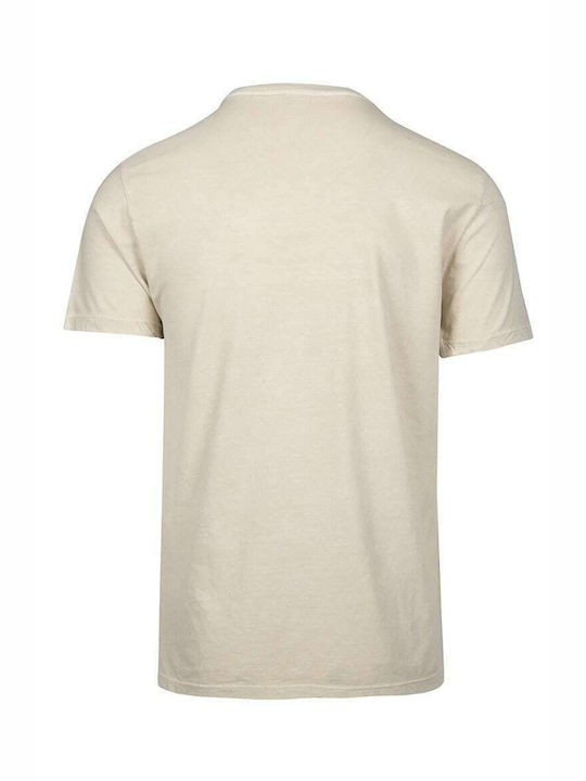 Crossley Men's Short Sleeve T-shirt Beige