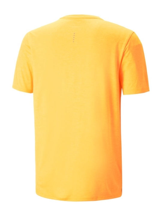 Puma Run Favorite Ανδρικό T-shirt Πορτοκαλί με Λογότυπο