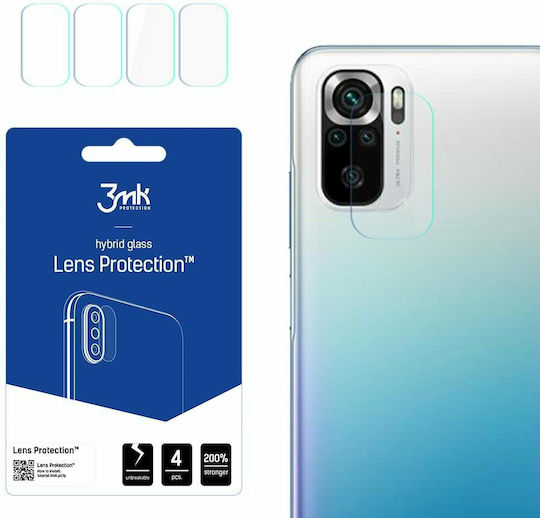 3MK FG Lens Flexible Glass Film Prοtector Προστασία Κάμερας Tempered Glass Διάφανο για το Redmi Note 10 / 10s