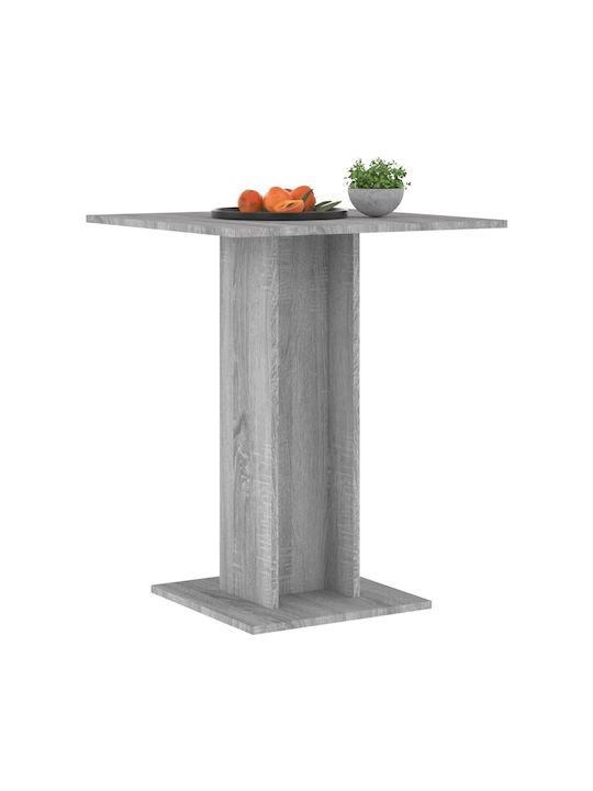 Bistro Table Kitchen Wooden Gray 60x60x75cm