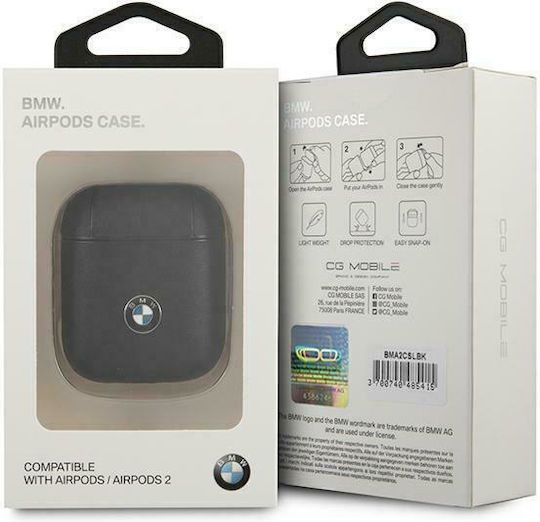 BMW Husă Din Piele Neagră (Apple AirPods)