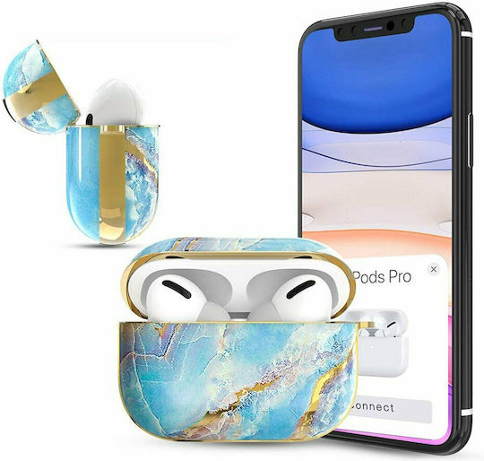 Kingxbar Jade Husă în culoarea Albastru pentru Apple AirPods Pro