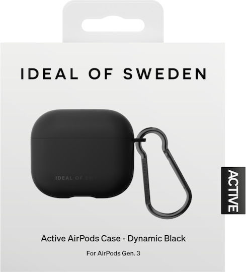 iDeal Of Sweden Active Θήκη Συνθετική με Γάντζο Dynamic Black για Apple AirPods 3