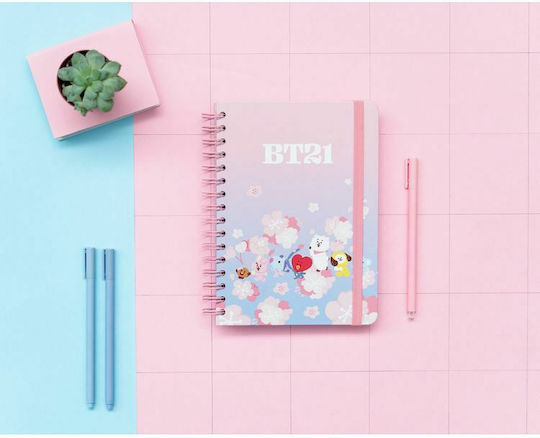 Grupo Erik Spiral Heft Geregelt A5 BT21 Rosa 1Stück