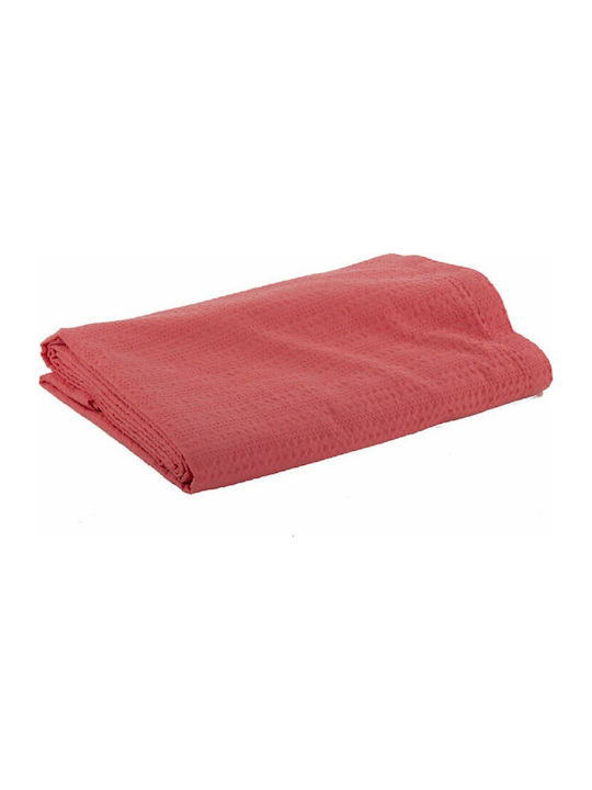 Nef-Nef Homeware Cool Blanket Pique Single 160x240cm. 027989 1179 Coral